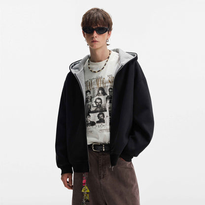 Men's zipper hoodie Black MuddyStock