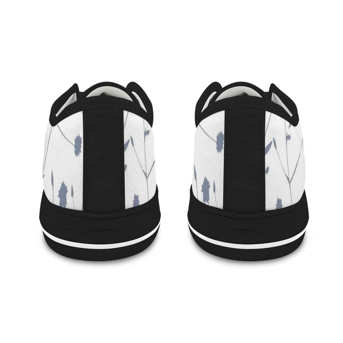 Seattle Low Top Women's Flower Design Shoes
