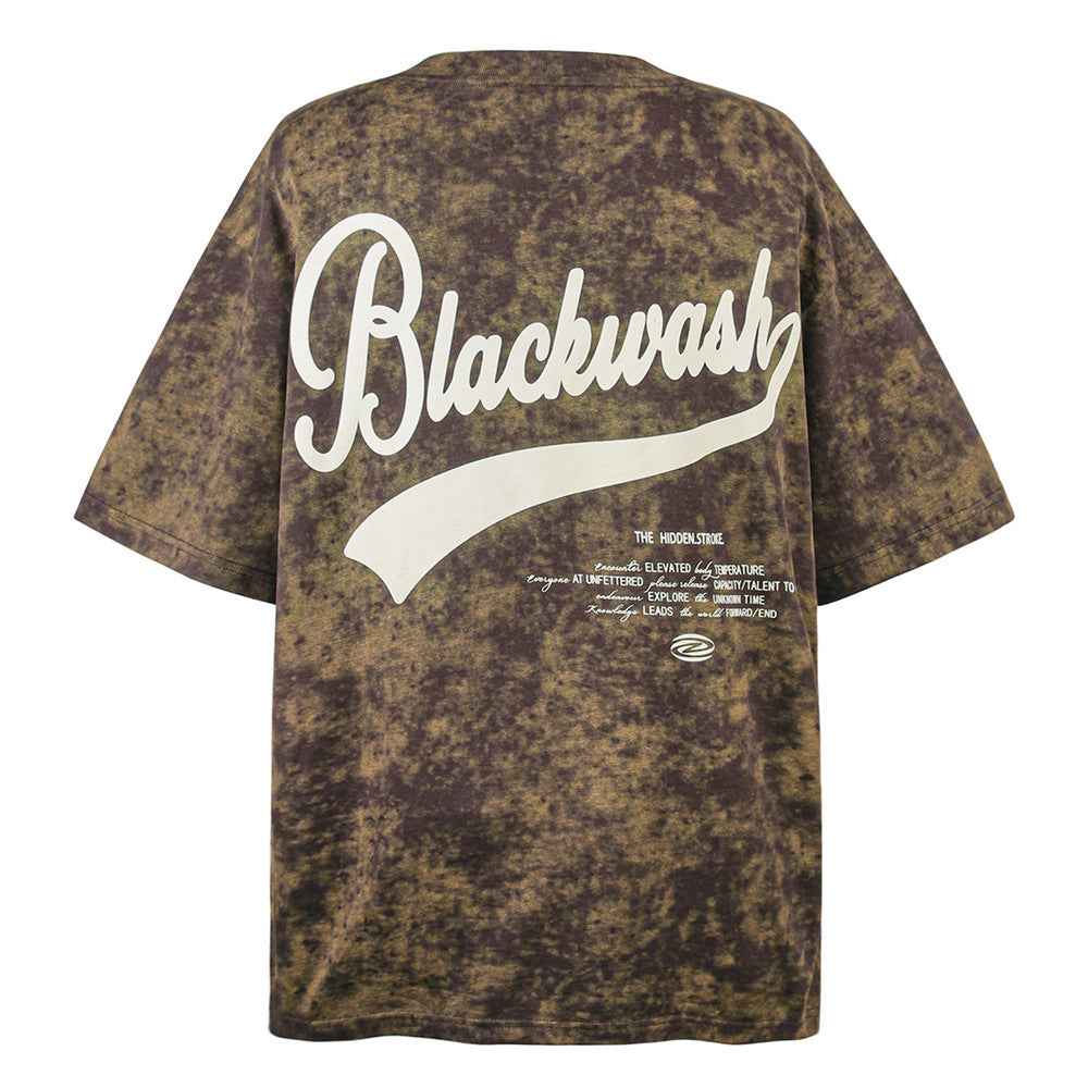 Tie-dye Letter Print Short-sleeve T-shirt For Men null