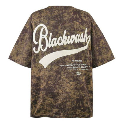Tie-dye Letter Print Short-sleeve T-shirt For Men null