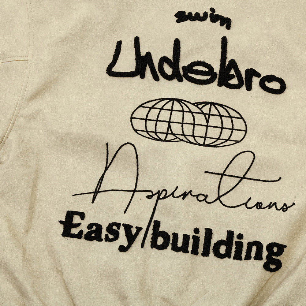 Letter Embroidery Creative Biker's Jacket For Men MuddyStock