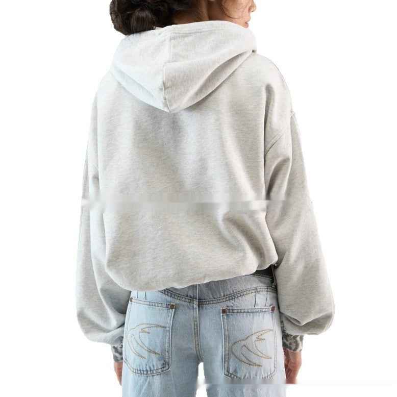 Hoodie With Fake Two-piece Design For Women MuddyStock