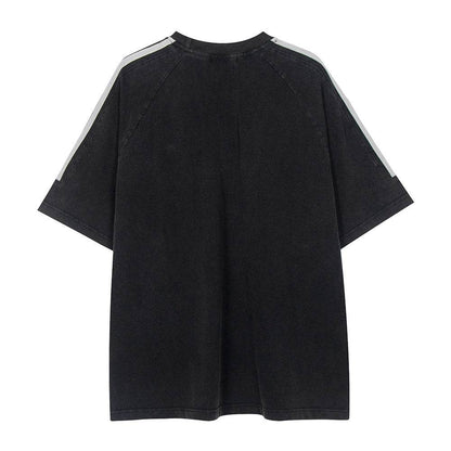 Men's Letter Embroidered Short-sleeved T-shirt MuddyStock
