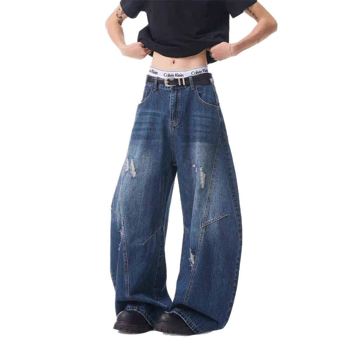 American-style Tailored Bootcut Jeans, Womens And Mens, Springautumn Vintage