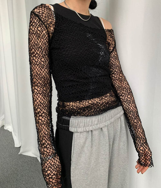 Women's Fashion Irregular Long Sleeve Top MuddyStock