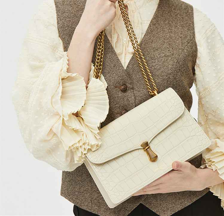 Niche Leather Women's One-shoulder Messenger Chain Bag null