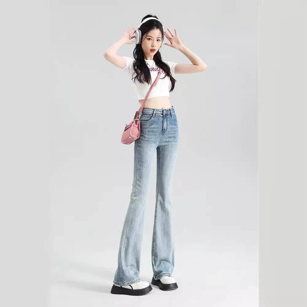 Women's Fashion Slim Gradient Bootcut Pants MuddyStock