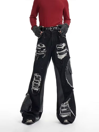 Retro Rivet Stitching Skinny Jeans For Men