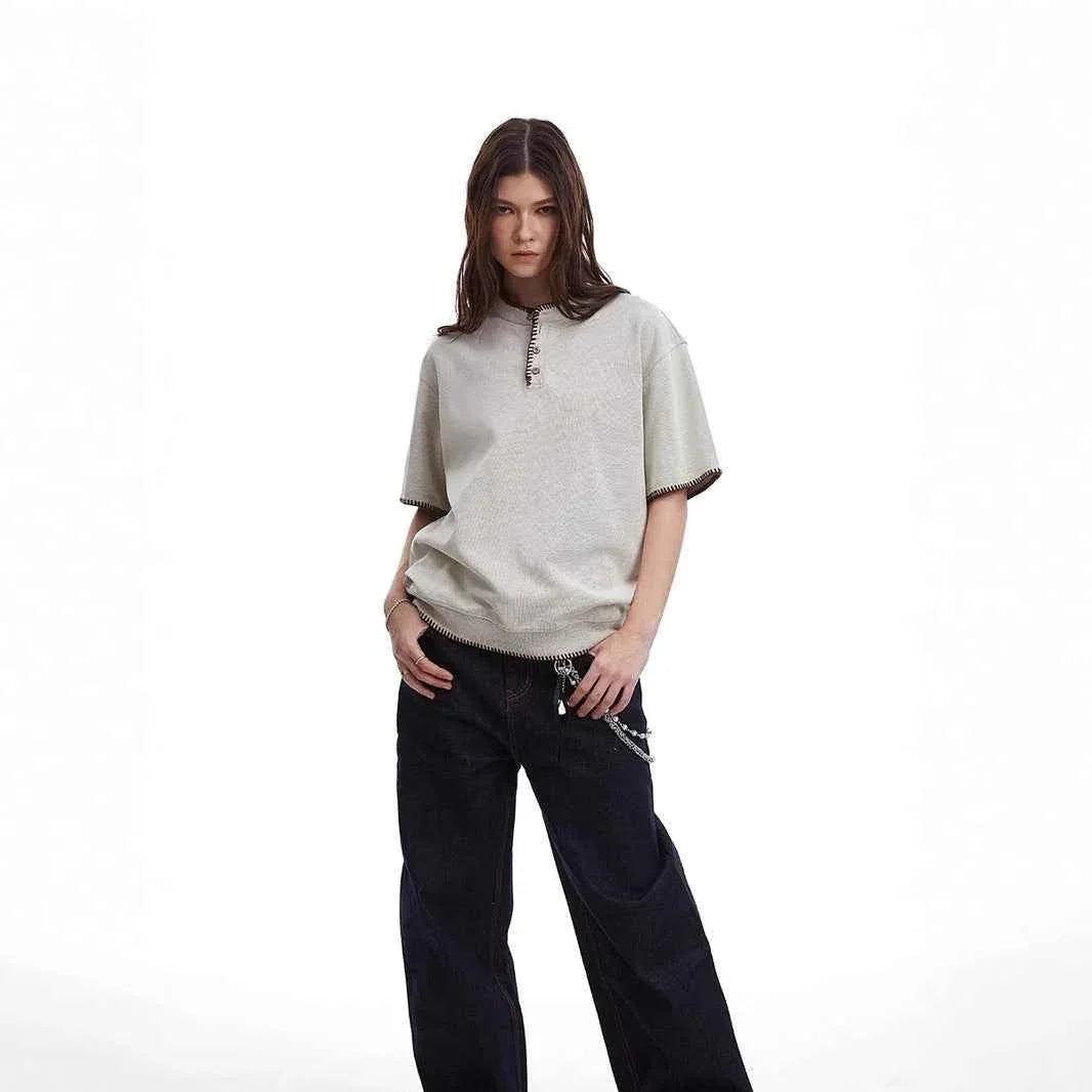 Retro Summer Zipper Short Sleeve For Men And Women
