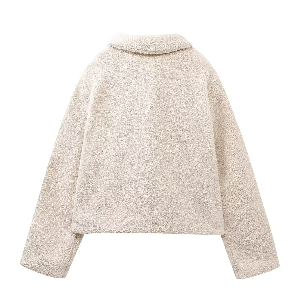 Fashionable All-match Fleece Short Jacket All Products