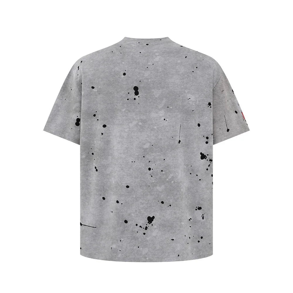 American-style Distressed Printed Short-sleeved T-shirt For Men MuddyStock