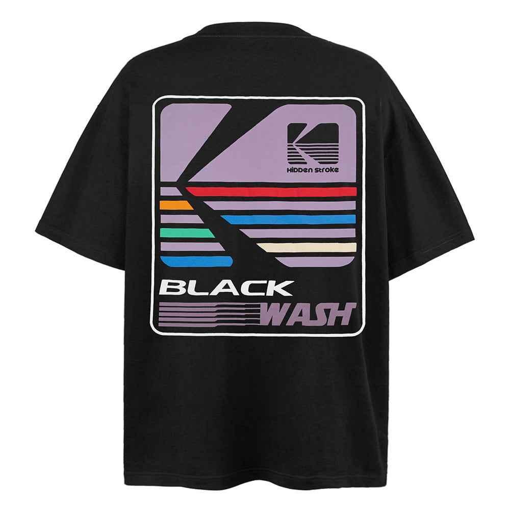 Striped Pattern Printed Short-sleeved T-shirt For Men null