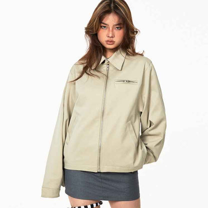 American Retro Short Lapel Jacket For Women MuddyStock