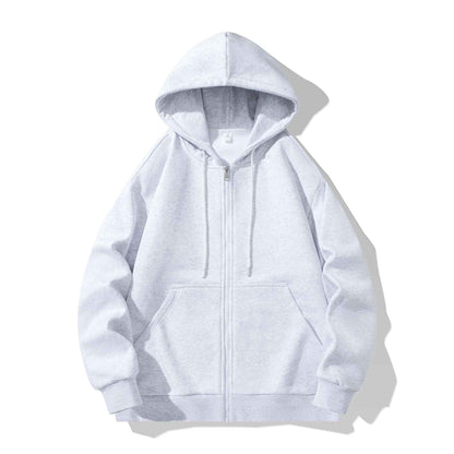 Simple Hoodie For Men And Women White Flower Gray MuddyStock