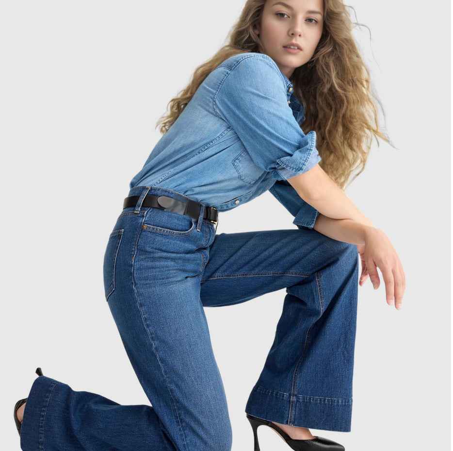 Loose Jeans For Women Blue Regular MuddyStock