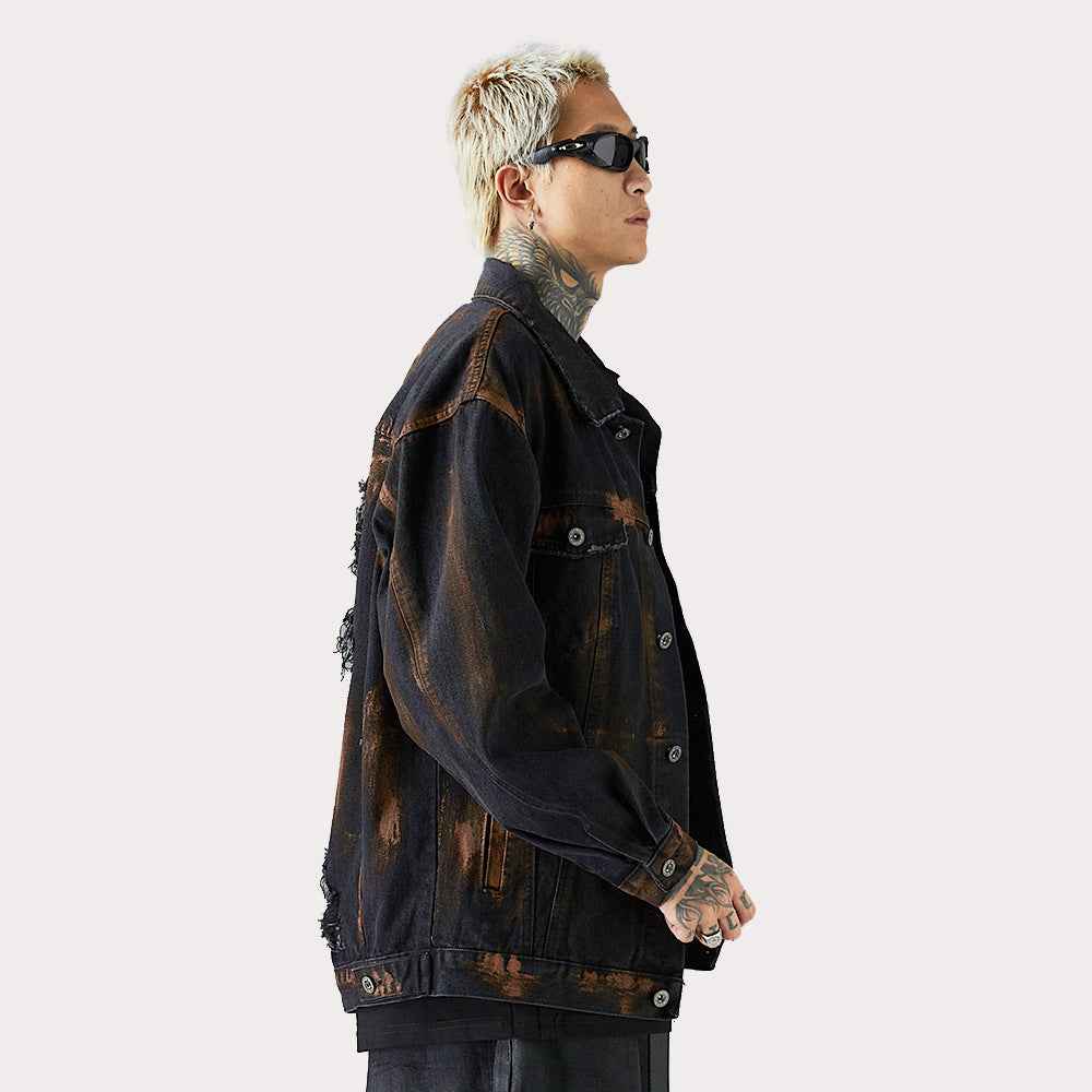 Ripped Jacket For Men MuddyStock