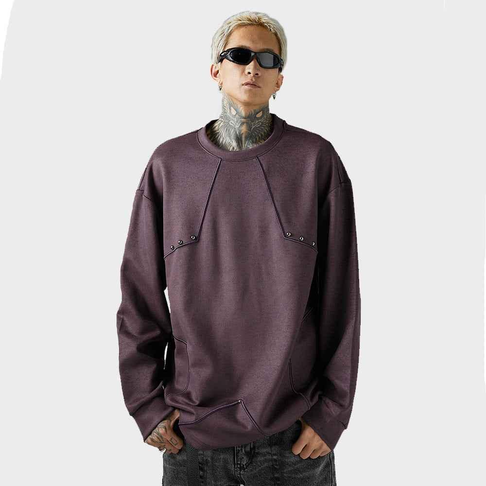 Loose Round Neck Sweashirt For Men null