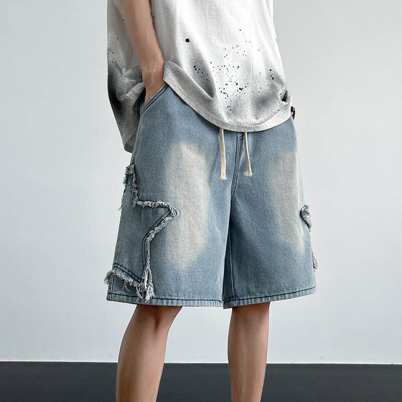 Men's Fashion All-match Straight Fifth Pants MuddyStock