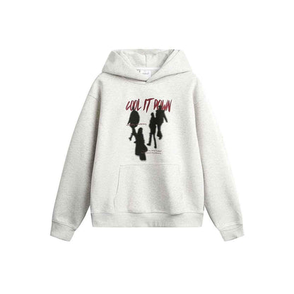 Hoodie For Men Shallow Flower Ash MuddyStock