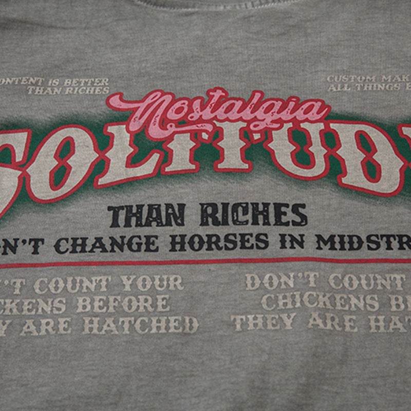 Vintage Car Print Distressed Short Sleeve Men And Women MuddyStock