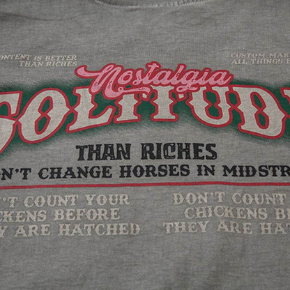 Vintage Car Print Distressed Short Sleeve Men And Women MuddyStock