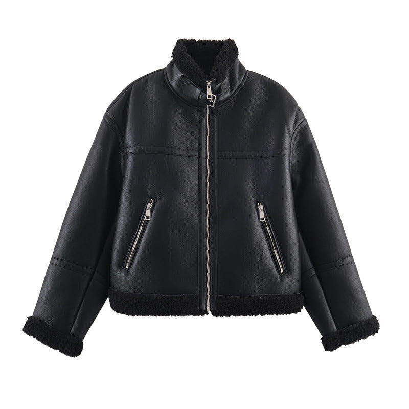 Women's Simple Double-sided Fleece Jacket All Products