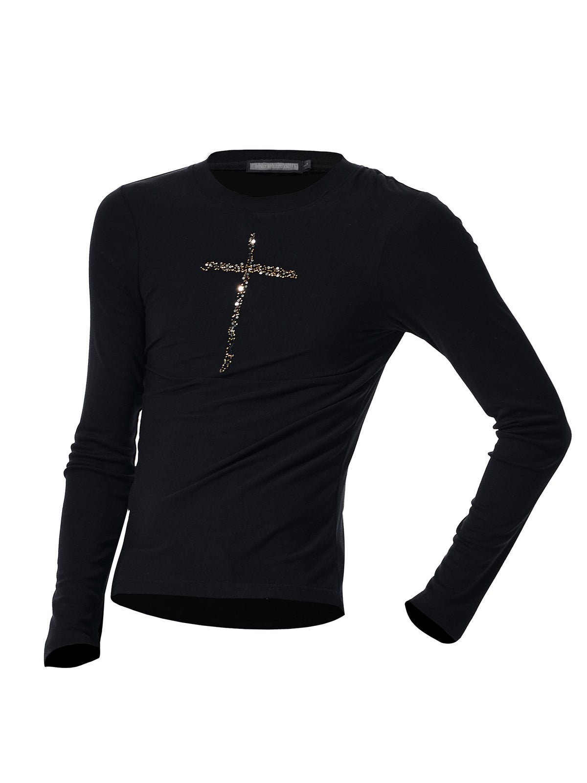 Men's Crew-neck Cross Long-sleeve T-shirt