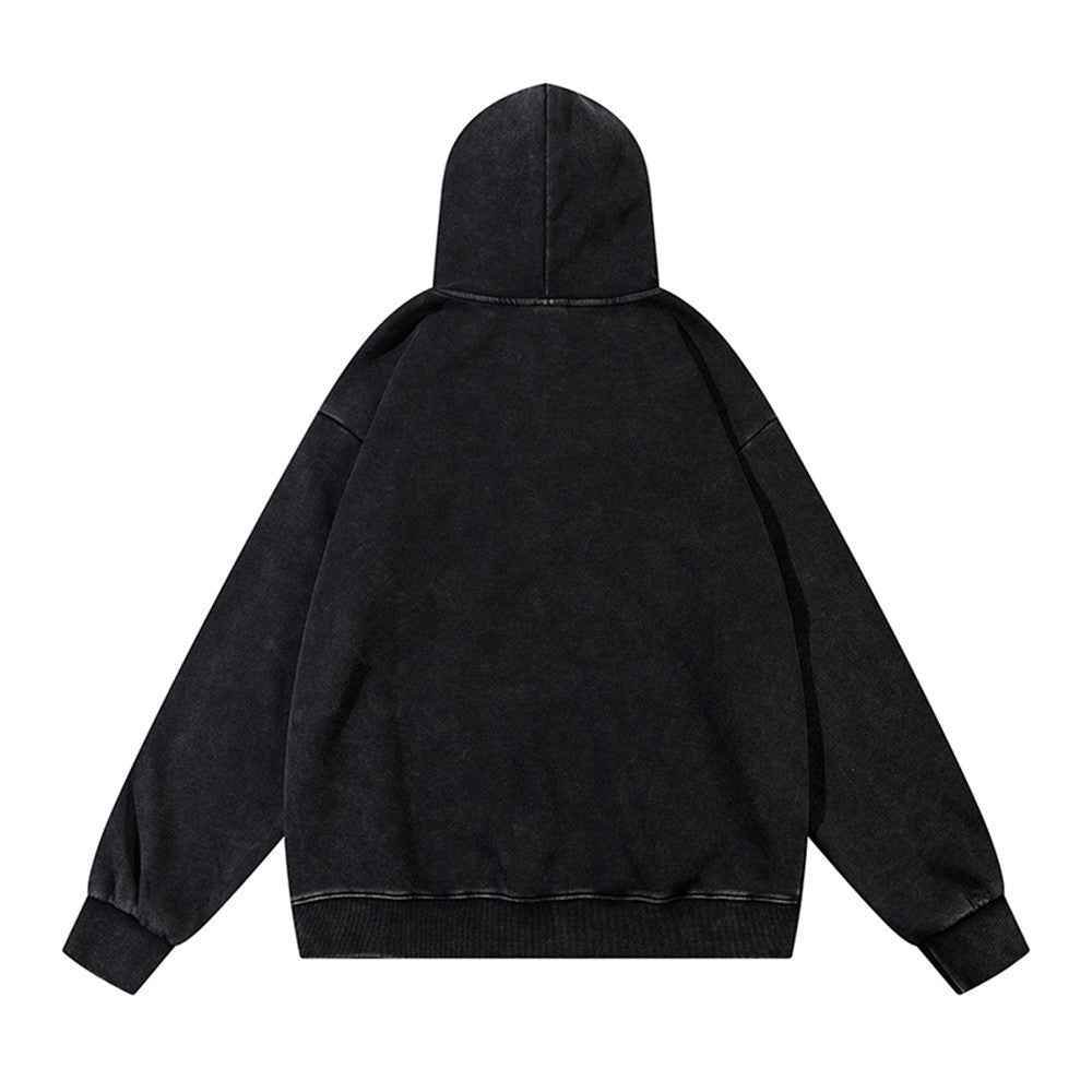 Retro Punk Washing Water Loose Hoodie for Men And Women MuddyStock