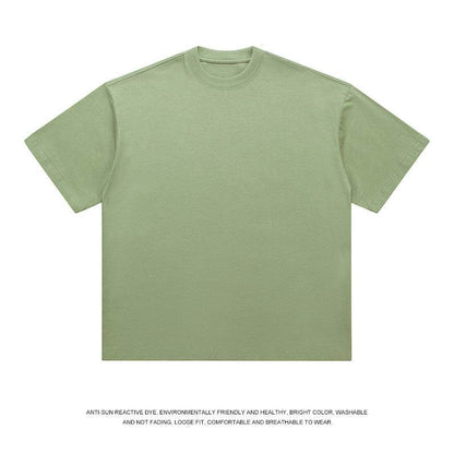 T-shirt Men's Loose Solid Color Bottoming Shirt Honeydew Green MuddyStock