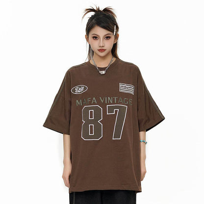 Printed Cotton T-shirt For Women MuddyStock