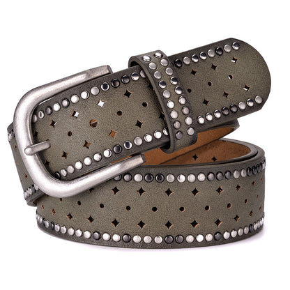 Fashion Casual Belt For Women Dark green