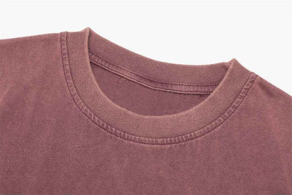 Old Washed Short-sleeved T-shirt For Men null