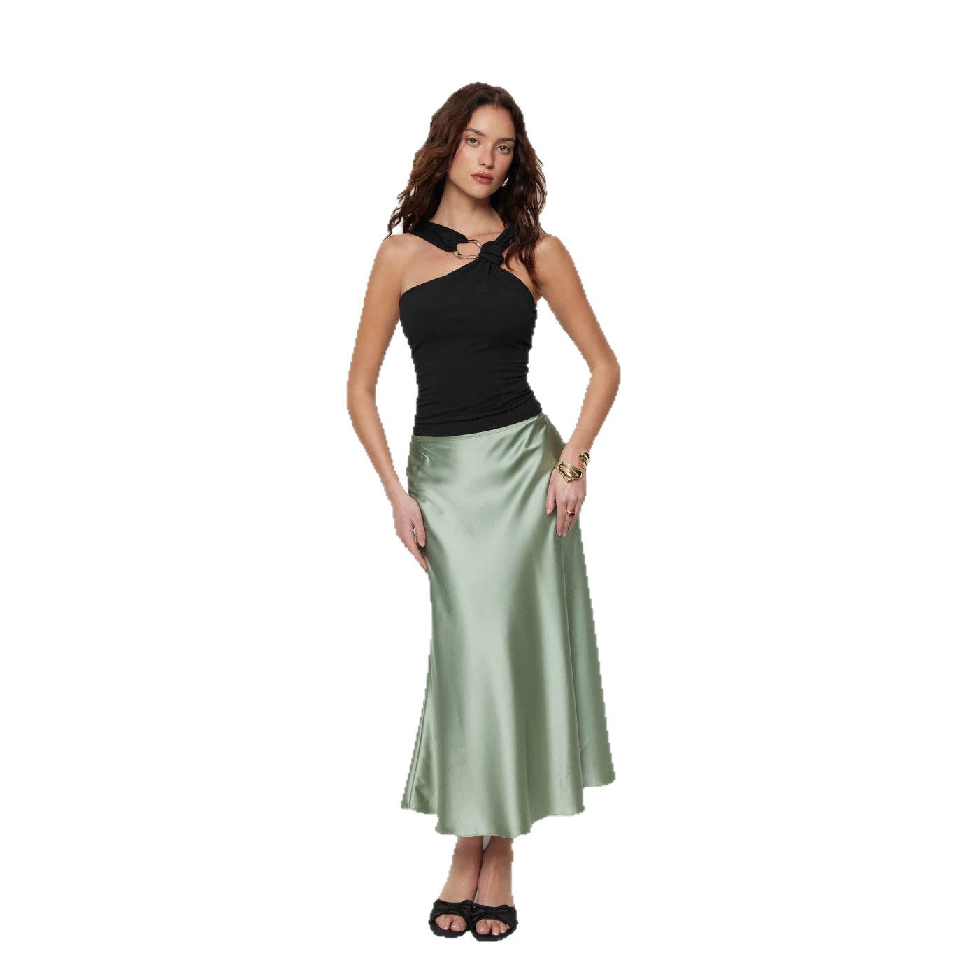 Halter-neck Off-shoulder Top For Women