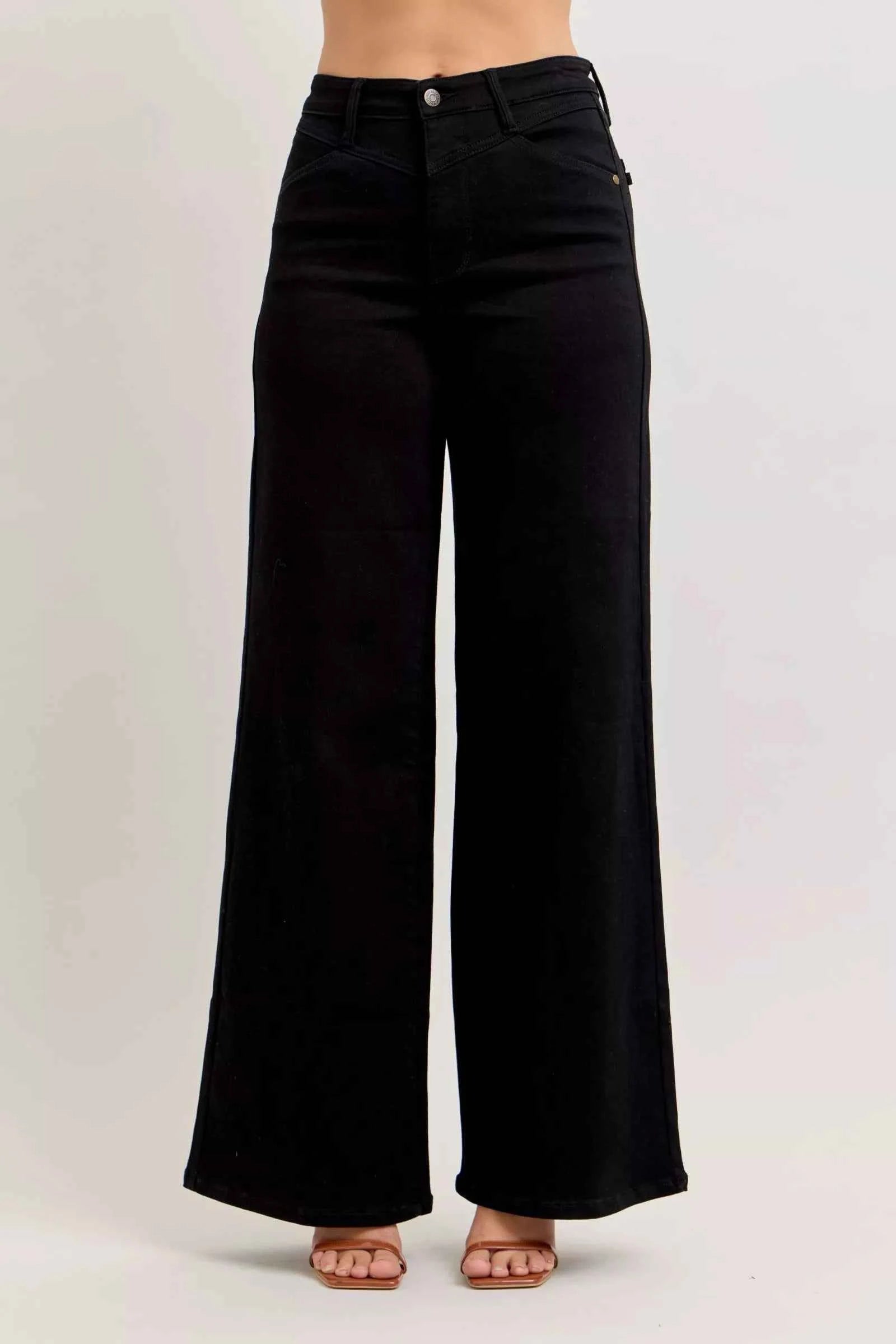 High-Waisted Wide Leg Jeans For Women BK Trendsi