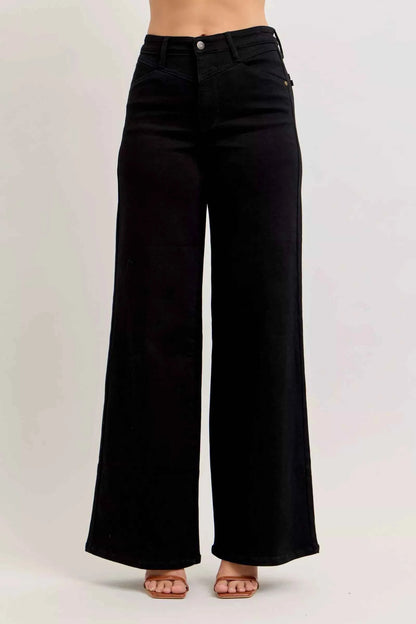 High-Waisted Wide Leg Jeans For Women BK Trendsi