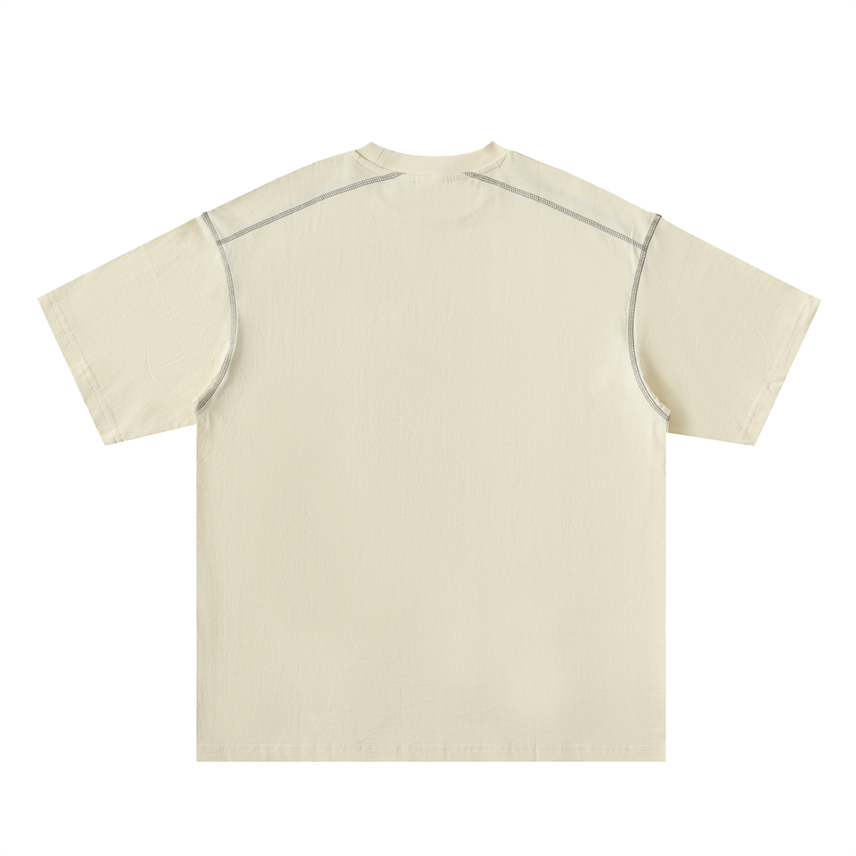 Oversized Contrast-Stitched Cotton Tee For Men | MuddyStock Originals