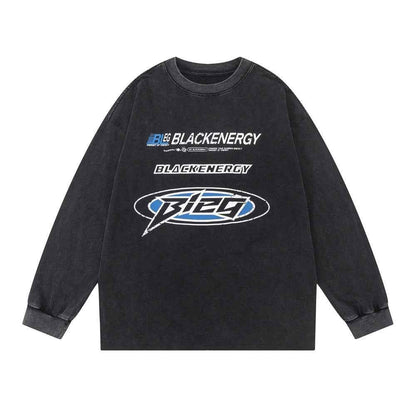 Racing Suit Long-sleeved T-shirt For Women Black null