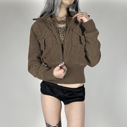 Autumn Corduroy Thread Stitching Jacket Versatile Casual Coat All Products