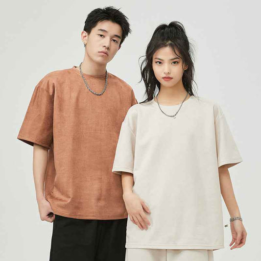 American Retro Short Sleeve T-shirt For Men And Women MuddyStock