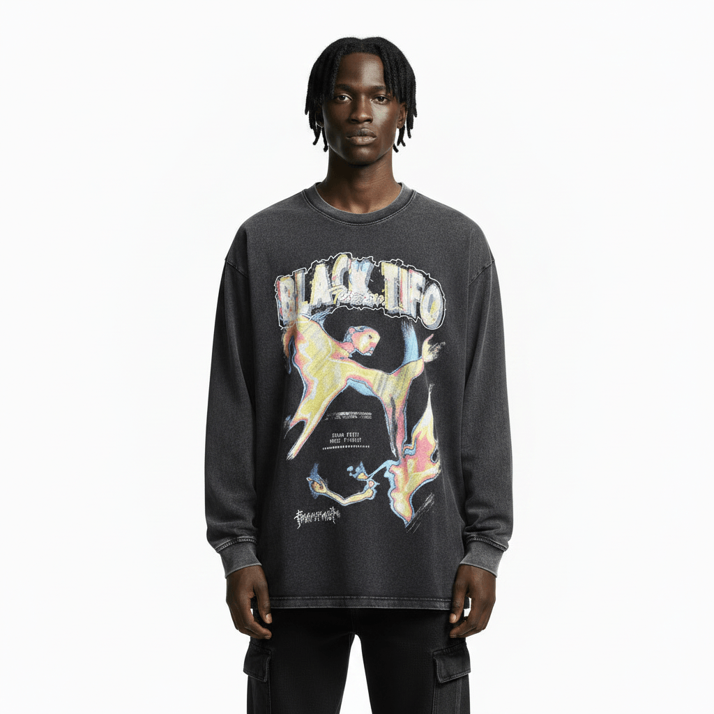 Print Worn Looking Washed-out T-shirt For Men null