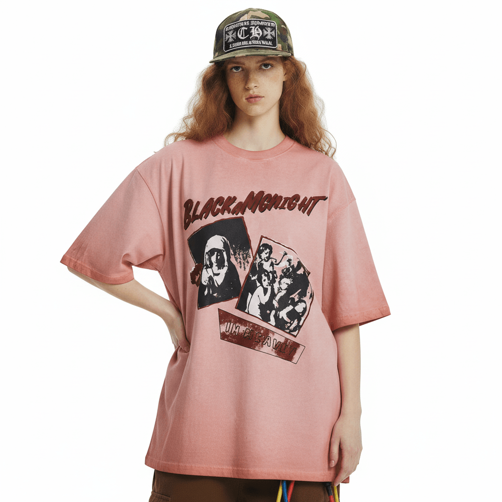 Women's New Character Letter Print Short-sleeved T-shirt null