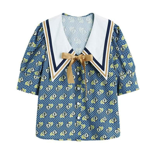 Blue short sleeve shirt MuddyStock