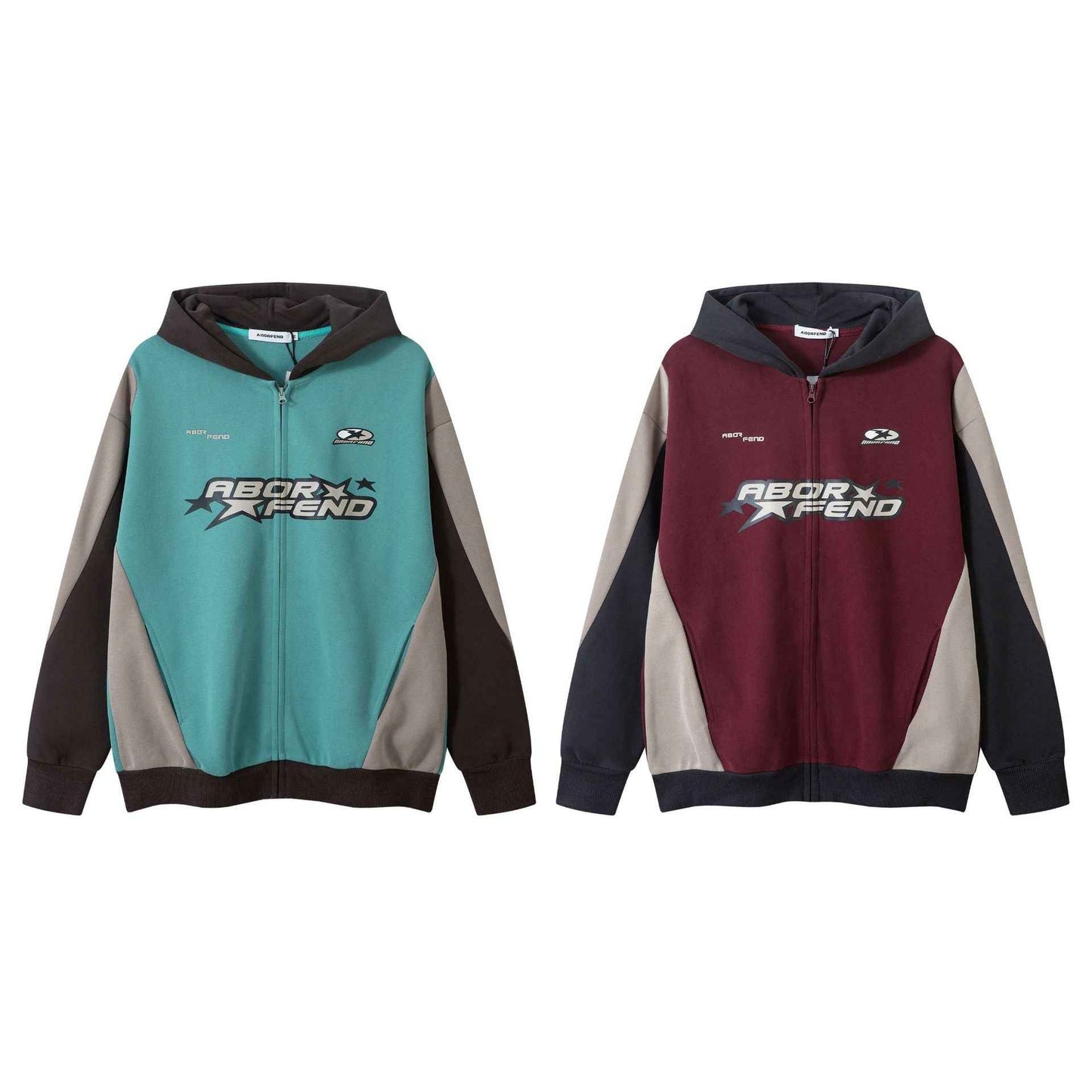 Retro Patchwork Letters Printed Hoodie For Men And Women MuddyStock