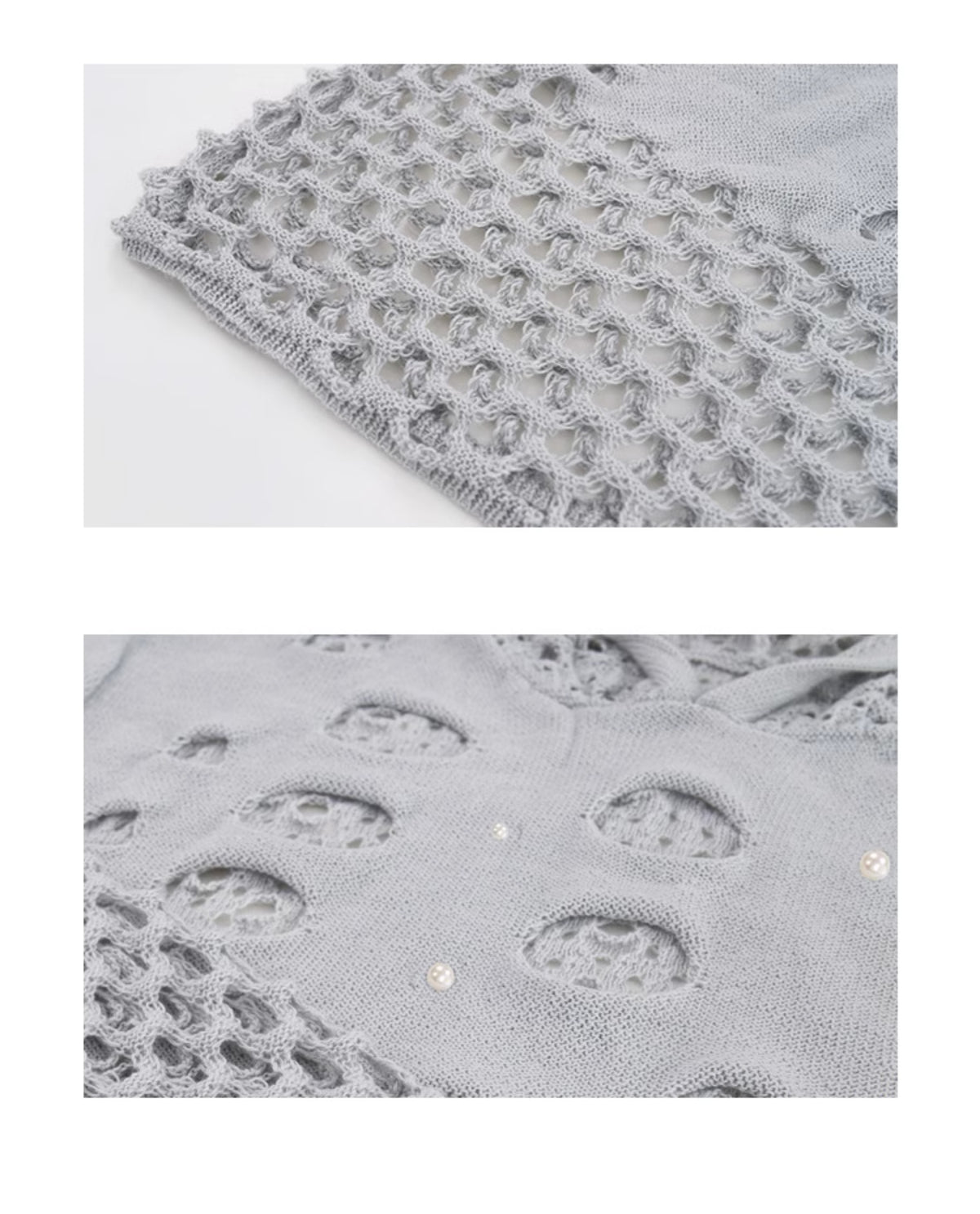 Hollow Pearl Decorative Hoodie For Men