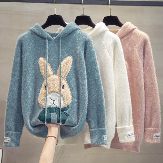 Hooded Mink Fleece Sweater For Both Men And Women MuddyStock