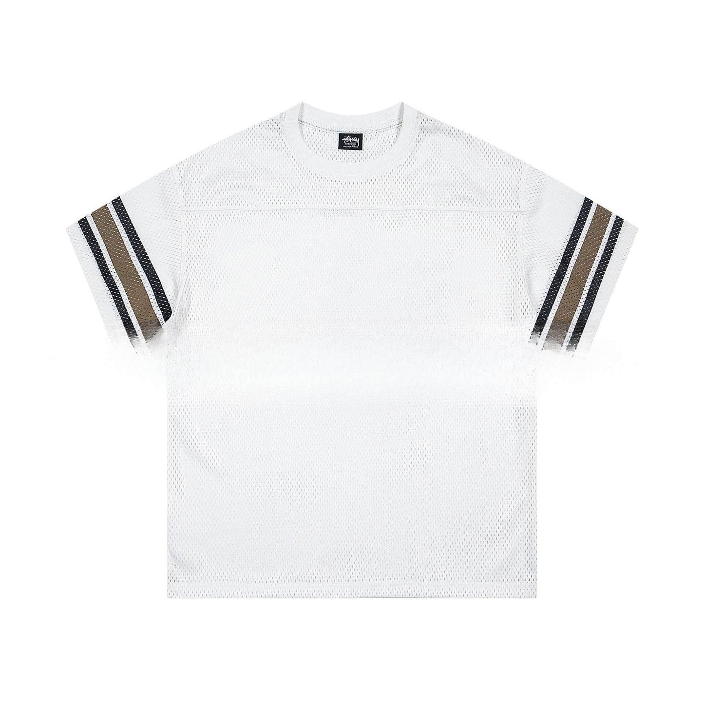 Sports And Leisure Jersey Letter Printing Simple Short Sleeve For Men And Women XC6942 White MuddyStock