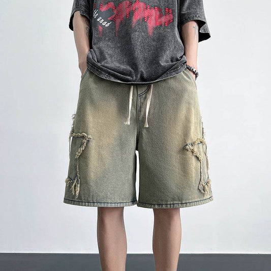 Men's Fashion All-match Straight Fifth Pants MuddyStock