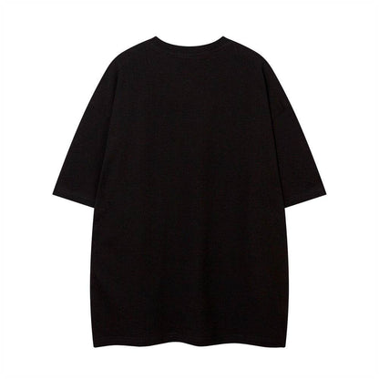 Fashion Abstract Letter Print Short-sleeve For Women MuddyStock