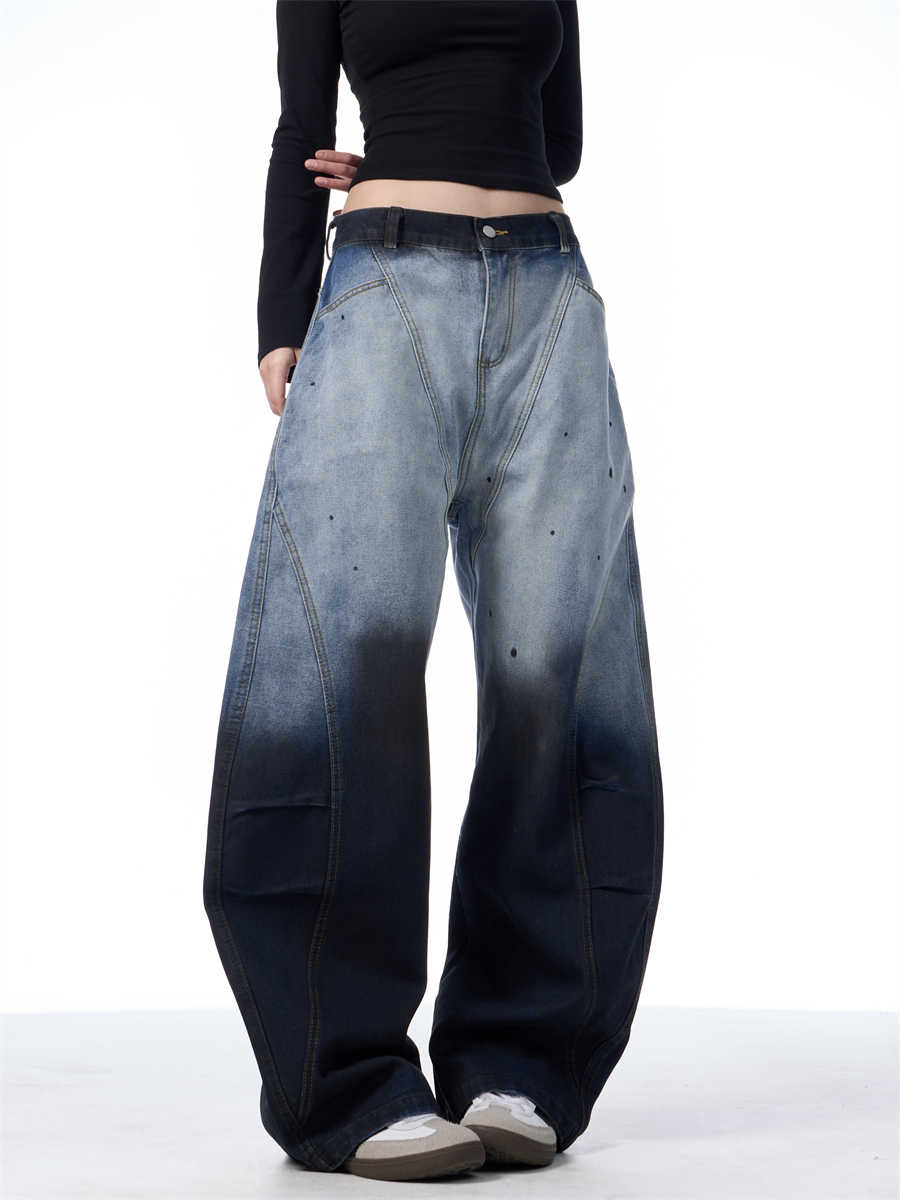 Gradient Tie-dye Machete Jeans For Women