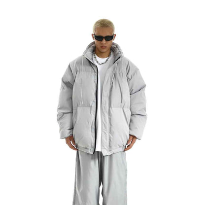 Winter Retro Loose Plain Jacket For Men MuddyStock